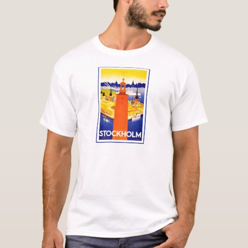 Vintage Stockholm Sweden T_Shirt