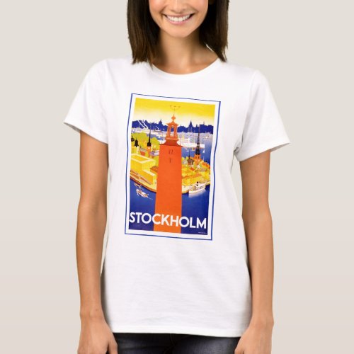 Vintage Stockholm Sweden T_Shirt