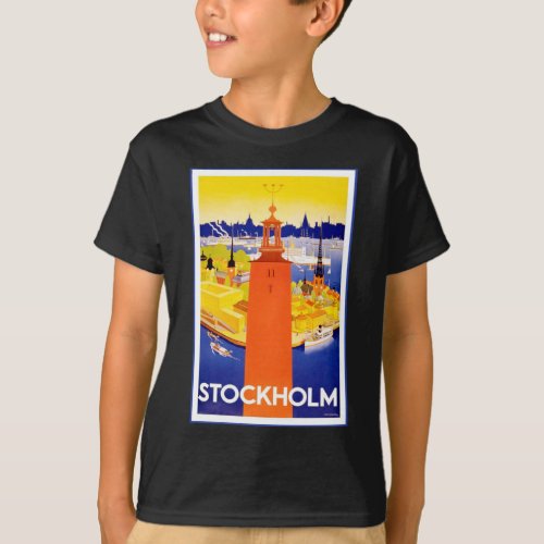 Vintage Stockholm Sweden T_Shirt