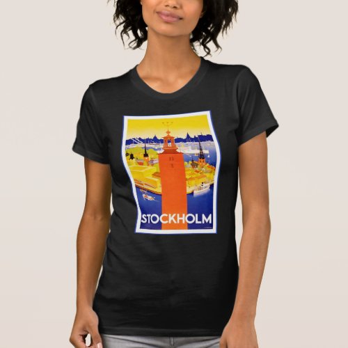 Vintage Stockholm Sweden T_Shirt