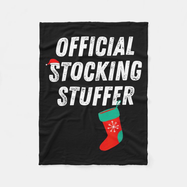Vintage Stocking Stuffer Stocking Matching Couple  Fleece Blanket (Front)