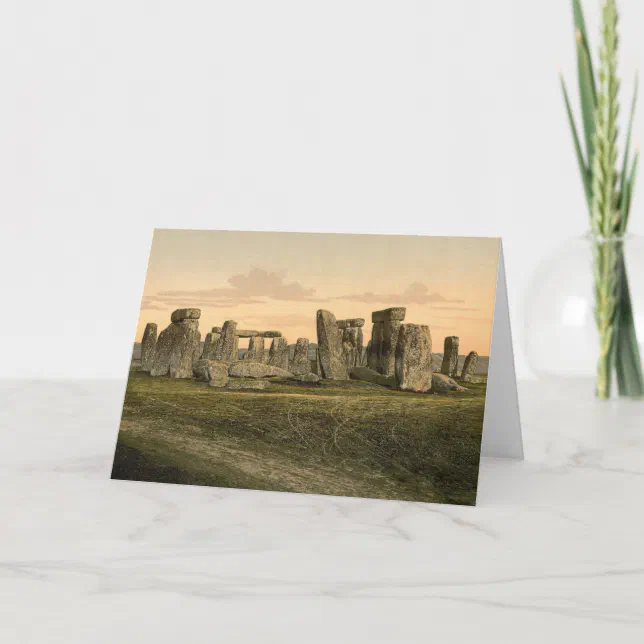 Vintage Stonehenge Note Card | Zazzle