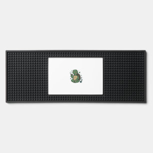 Vintage Stoner Turtle Vector Shirt Design_1 Bar Mat
