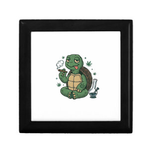 Vintage Stoner Turtle Vector Shirt Design_1 Gift Box