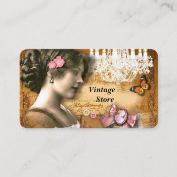 Vintage Store Antique Store Business Card by ProfessionalDevelopm at Zazzle