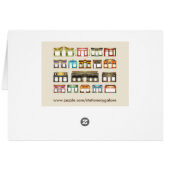 vintage stores greeting card (Back Horizontal)