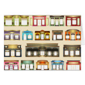 vintage stores greeting card (Front Horizontal)