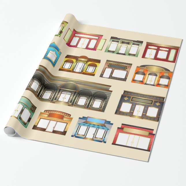 vintage stores wrapping paper (Unrolled)