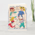 Vintage Story Book Characters Birthday Card