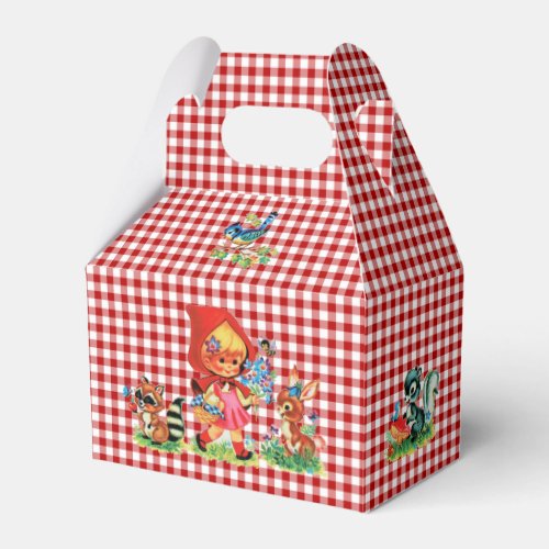 Vintage Story Book Nursery Rhyme Red Riding Hood Favor Boxes