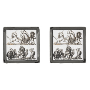 Vintage Storybook Animal Parade: Nursery Wall Art  Cufflinks