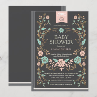 Vintage Storybook Baby Shower Invitation