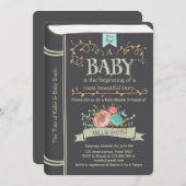 Vintage Storybook Baby shower invitation Boy (Front/Back)