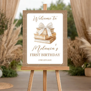 Vintage Storybook Chapter One Welcome Sign