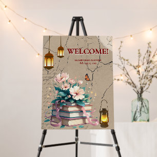 Vintage Storybook Floral Baby Shower Foam Board