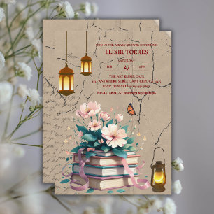 Vintage Storybook Floral Baby Shower Invitation