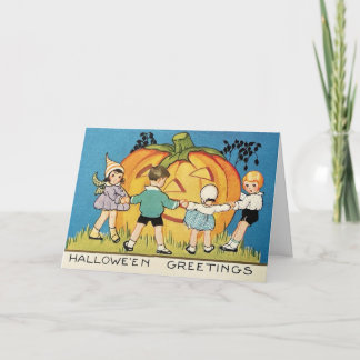 Vintage Storybook Halloween Greeting Card