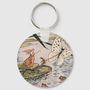 Vintage Storybook Thumbelina Keychain