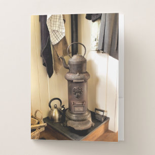 VINTAGE STOVE POCKET FOLDER