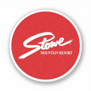 Vintage Stowe, VT outdoor winter trails ski slops Sticker