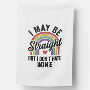 Vintage Straight But Kind Rainbow Pride Shirt_1 House Flag