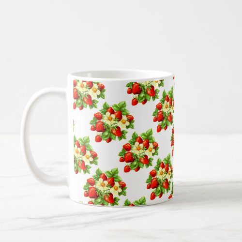 Vintage Strawberries Coffee Mug