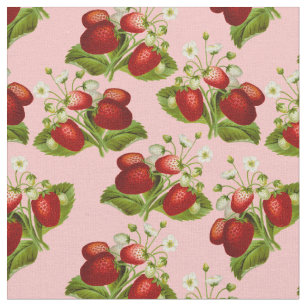 Strawberries, Vintage Inspired Fabric