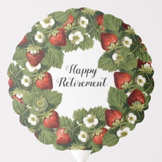  vintage strawberries  - Happy Retirement