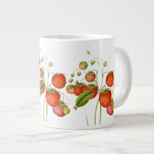 Vintage Strawberries Jumbo Mug