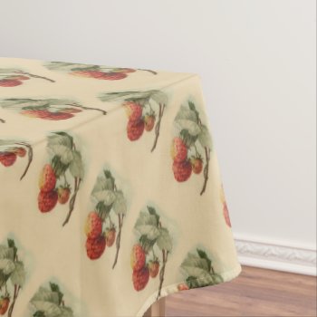 Vintage Strawberries Pattern Tablecloth by Past_Impressions at Zazzle