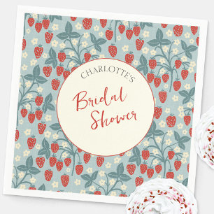 Vintage Strawberry Bridal Shower Napkins