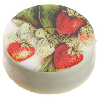 Vintage strawberry chocolate dipped oreo