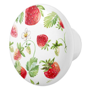 Vintage Strawberry Drawer Knob