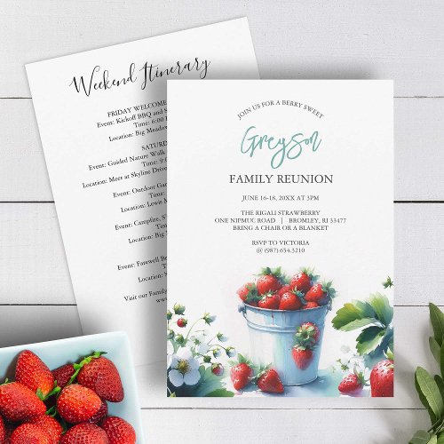 Vintage Strawberry Family Reunion Itinerary