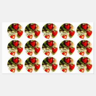 Vintage strawberry kids' labels