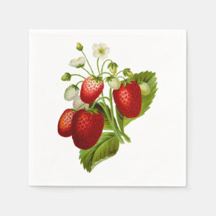 Vintage Strawberry. Napkins