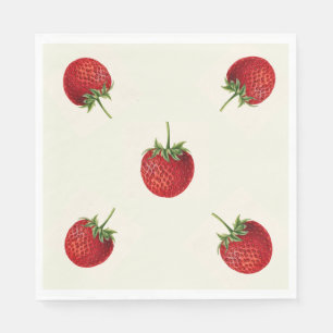 Vintage Strawberry Napkins