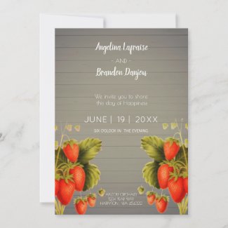 Vintage  strawberry orchard