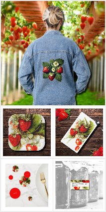 vintage strawberry party