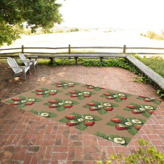 vintage strawberry pattern 