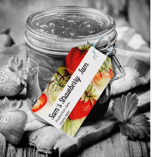 Vintage strawberry - personalized Jam 