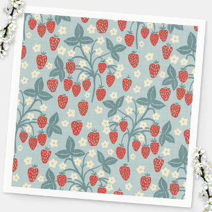 Vintage Strawberry Plant Napkins