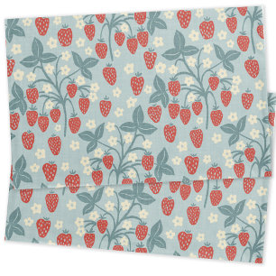 Vintage Strawberry Vine Heritage Cottage Style Pillow Case