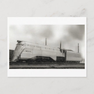 Vintage Streamline Steam Locomotive Postcard