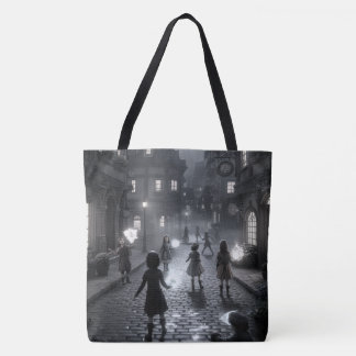 Vintage Street Design Tote Bag