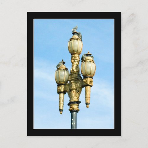 Vintage Street Light _ San Francisco Postcard