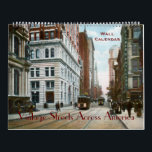 Vintage Streets Across America Wall Calendar<br><div class="desc">Vintage images from the early 1900s of streets across America from small town roads to city streets.  View various scenes from east to west in this calendar that can be customized to create your own version by changing the page interiors and using our images.</div>