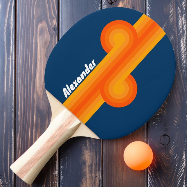 Vintage Stripe Loop with Name Ping Pong Paddle (Creator Uploaded)
