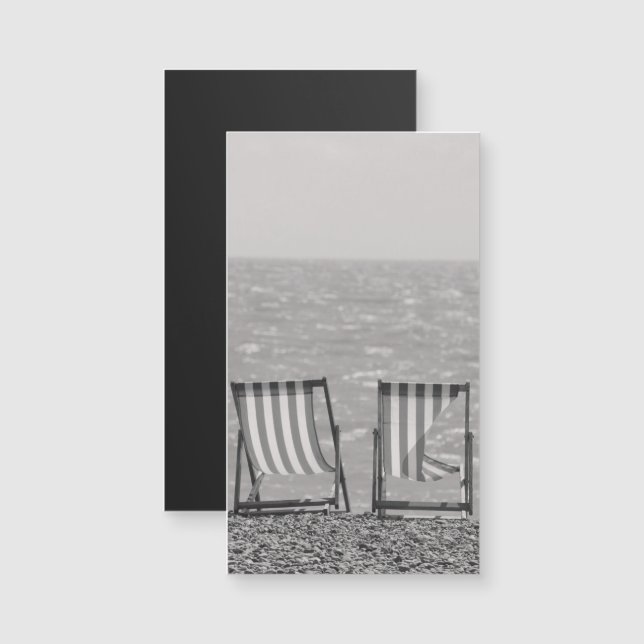 Vintage Striped Beach Chairs (Front/Back)