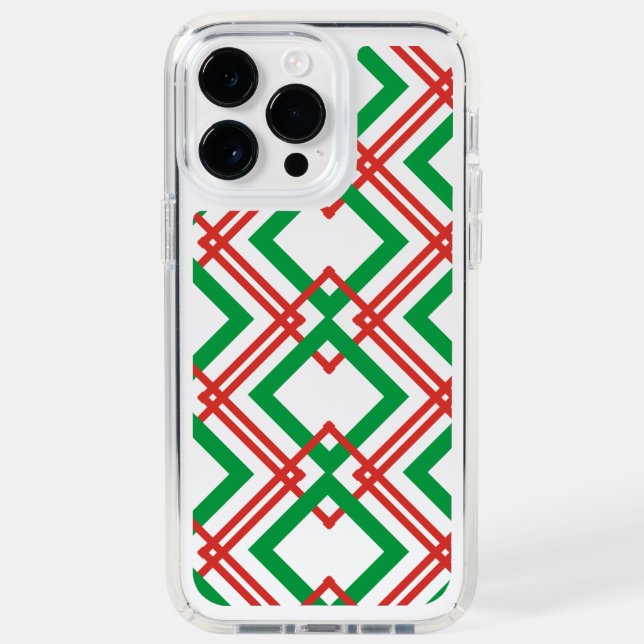 Vintage striped red and green  speck iPhone case (Front)